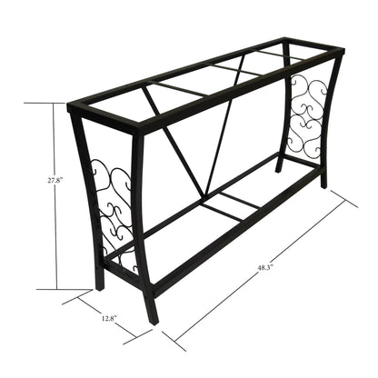 "Transform Your Tank with the Aquatic Fundamentals 55 Gallon Black Metal Aquarium Stand!"