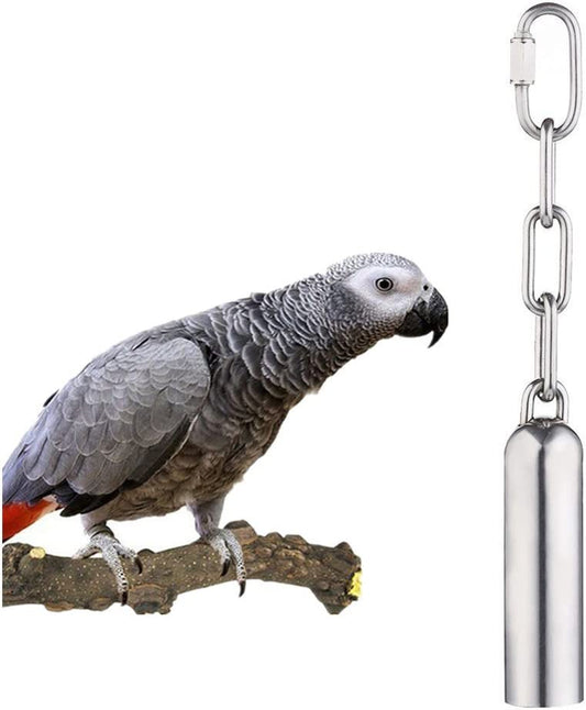 🎶🐦 Durable Stainless Steel Bell Toy for Your Feathered Friends! Perfect for Parrots, African Greys, Mini Macaws, Cockatoos & Cockatiels! 🐥✨ #BirdToys #HappyBirds