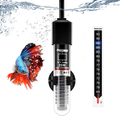 🌊 Keep Your Fish Cozy! 🐠 Check Out Our FREESEA 25W Submersible Aquarium Heater - Perfect for 1-5 Gallon Tanks! 🐢✨ #AquariumLife #FishTankHeater