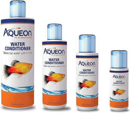 "Keep Your Fish Happy & Healthy! 🌊💧 Aqueon Aquarium Water Conditioner - 16oz Bottle!"