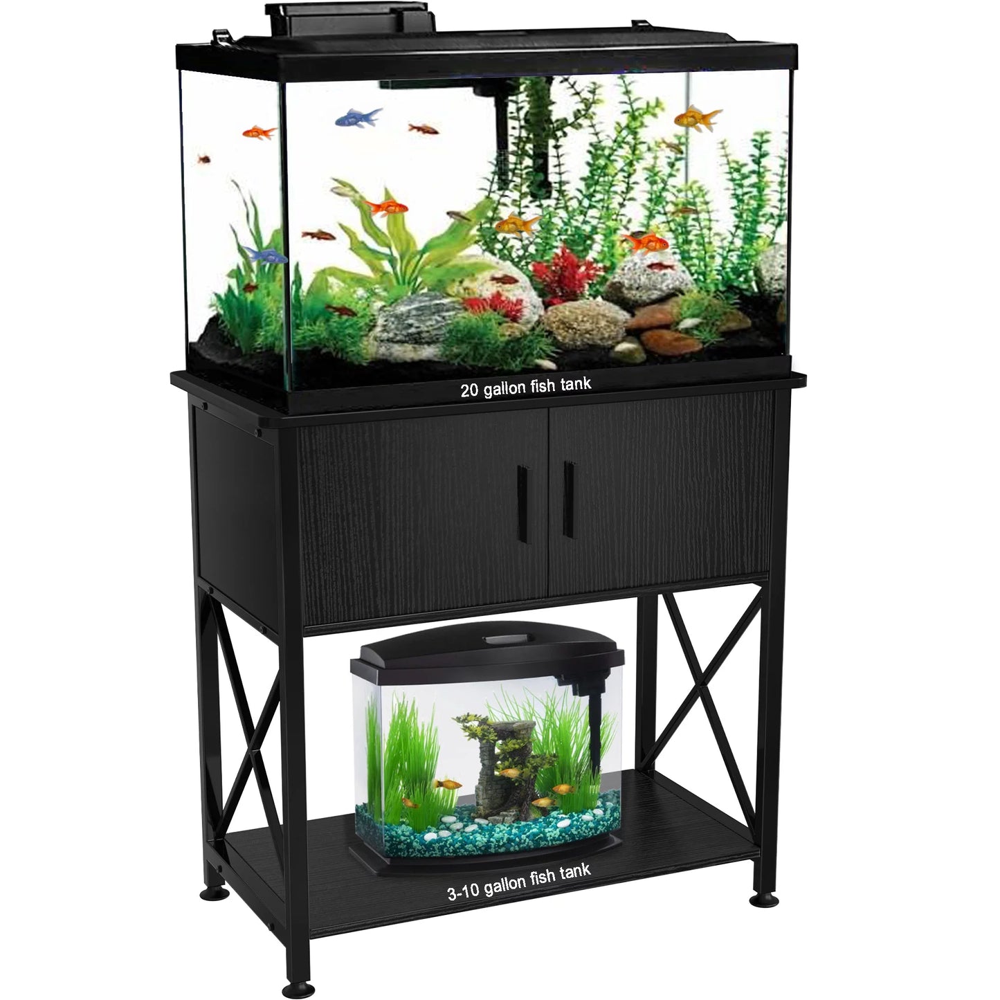 "Transform Your Aquarium Setup! 🐠✨ Check out the GDLF Metal Fish Tank Stand for 20 Gallon Long – Perfect for Storage & Style! #Aquarium #FishTank #HomeDecor"