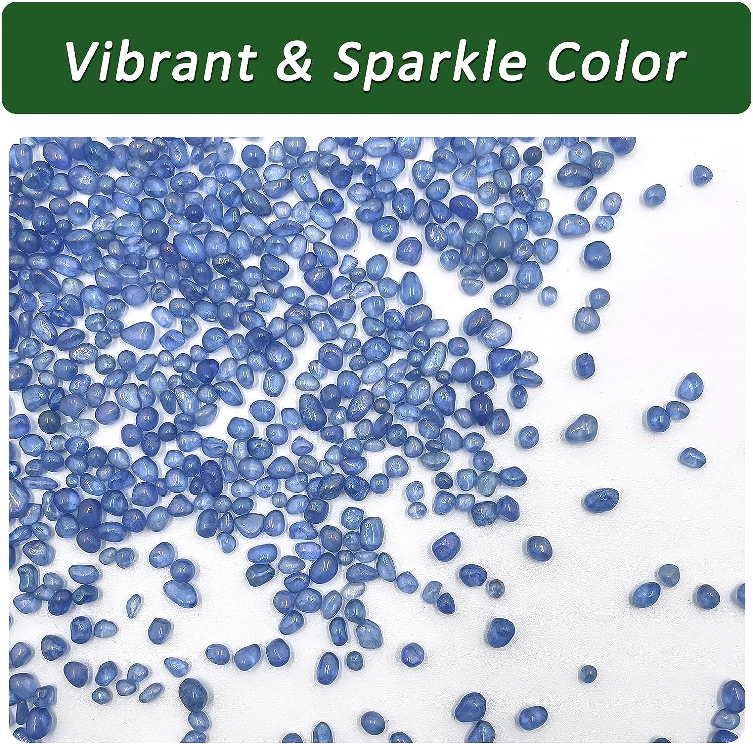 ✨ Transform Your Aquatic Oasis! 🌊 BXI 2.2 Lbs of Vibrant Blue Sea Glass Gravel - Perfect for Fish Tanks, Fairy Gardens, & Potted Plants! 💙 #AquariumDecor #HomeGarden #VaseFiller