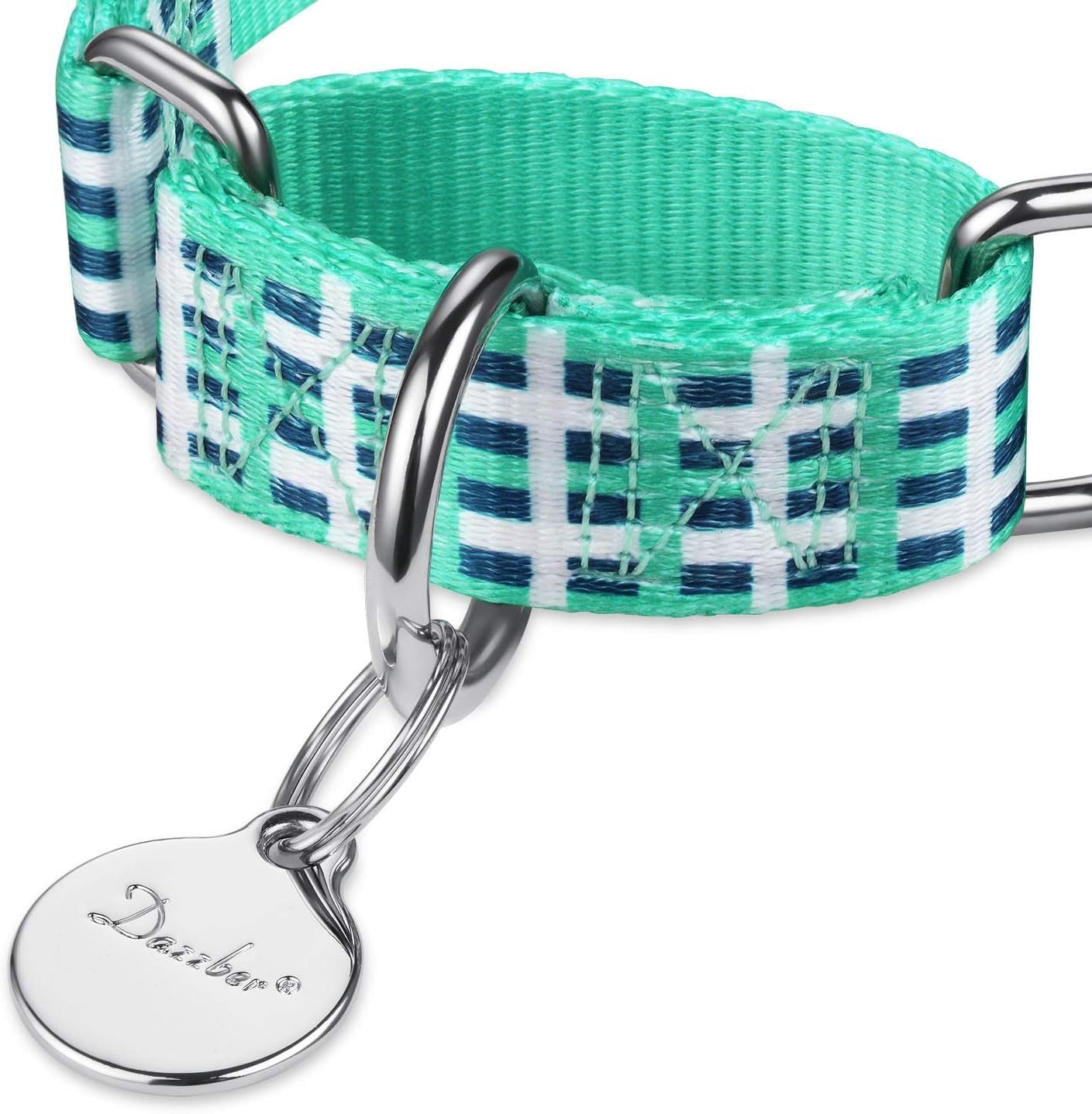 🎨✨ Stylish & Comfy Martingale Dog Collar! 🌈🐾 Perfect for Medium & Large Pups - Soft, No Pull Design with a Gorgeous Blue White Plaid Oil Painting Pattern! 🐶💙 #DogFashion #PetStyle