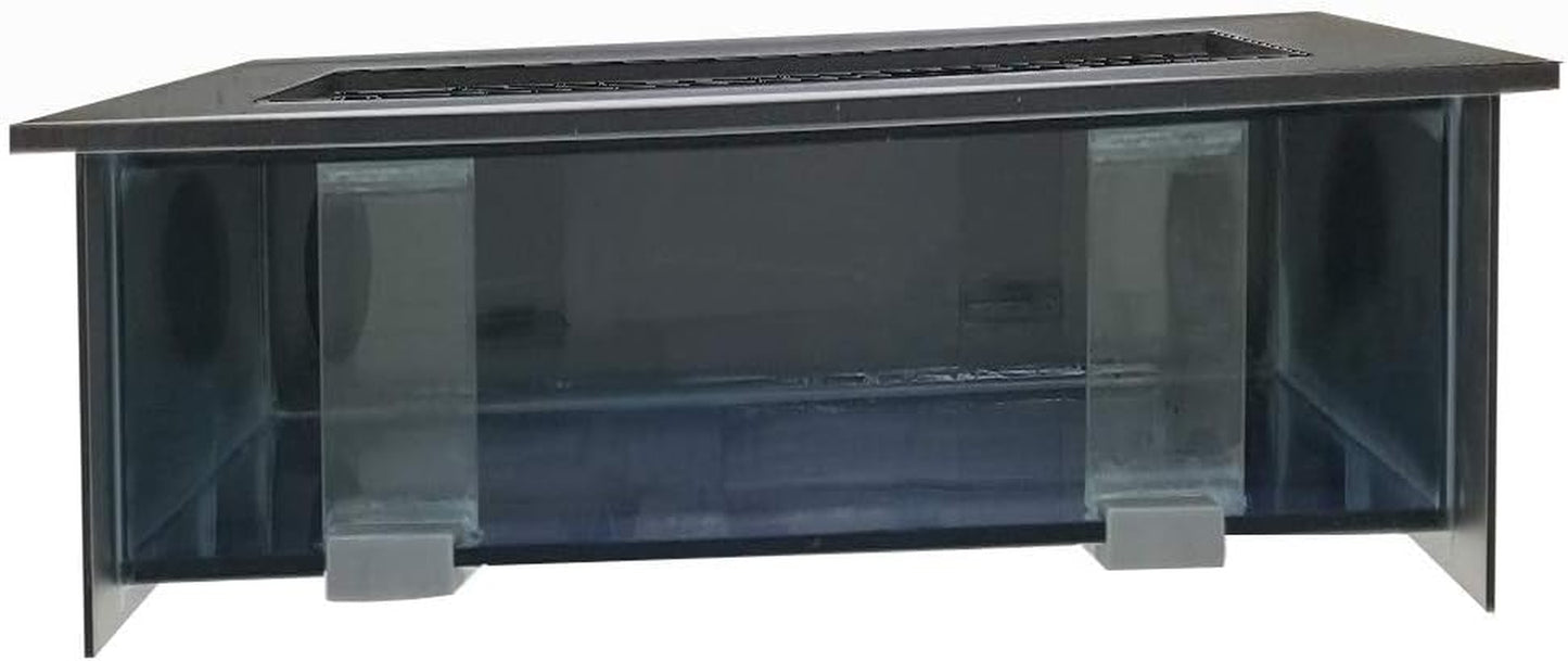 "Transform Your Space with the Stunning AA-VERTICALI-BBLACK 2.0 Wall Mounted Aquarium in Sleek Brushed Black!"