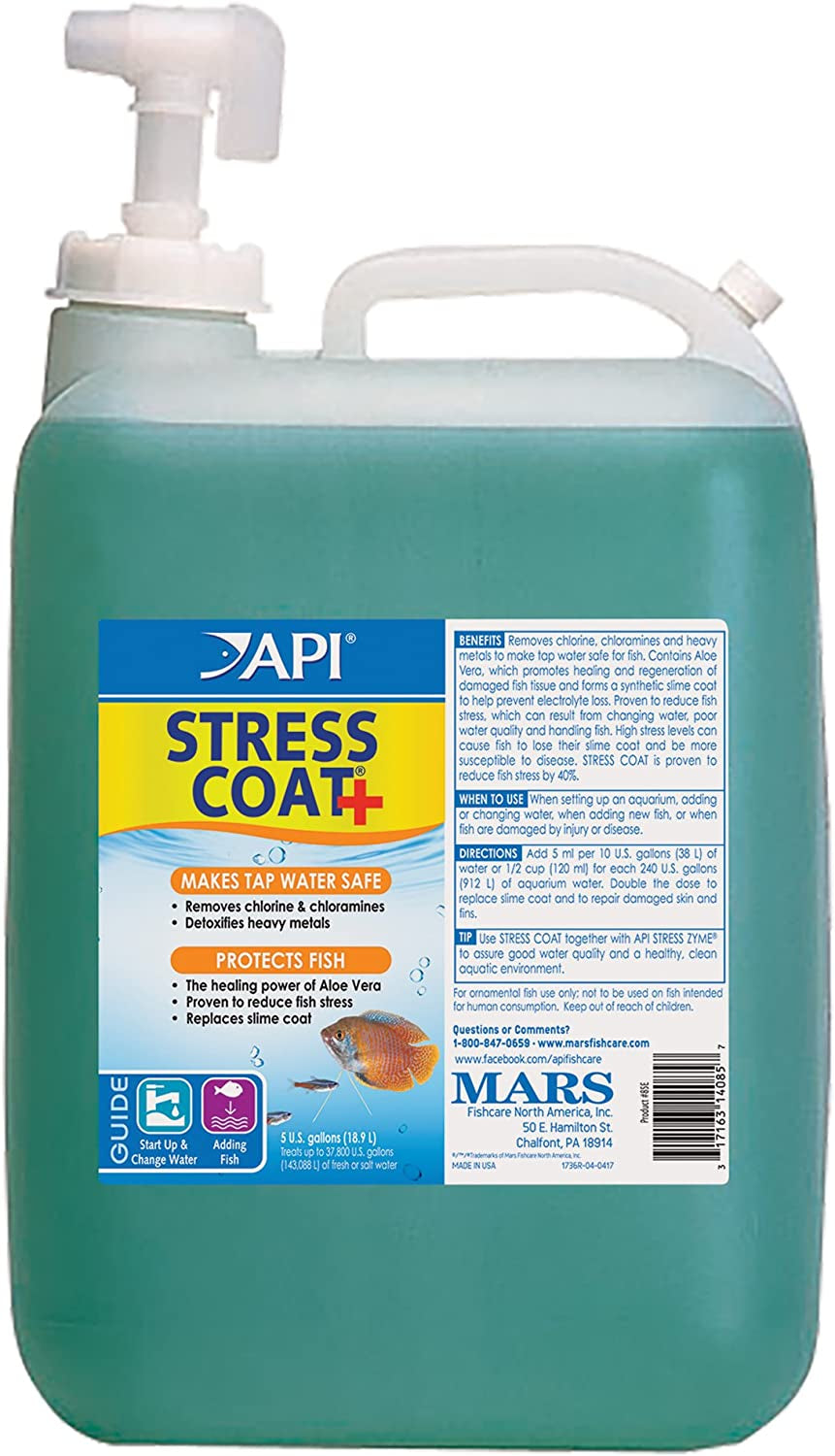 🌊🐠 Transform your aquarium with API STRESS COAT! 🐟✨ 16 oz of ultimate water conditioner for happy, healthy fish! 💧💙 #AquariumCare #FishTankEssentials