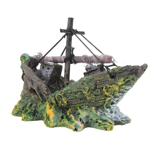 🏴‍☠️ Transform Your Aquarium into a Pirate Paradise! 🌊✨ Check out our Vintage Resin Shipwreck Decorations for the ultimate underwater adventure! 🐠🏴‍☠️ #AquariumDecor #PirateTheme #FishTankFun