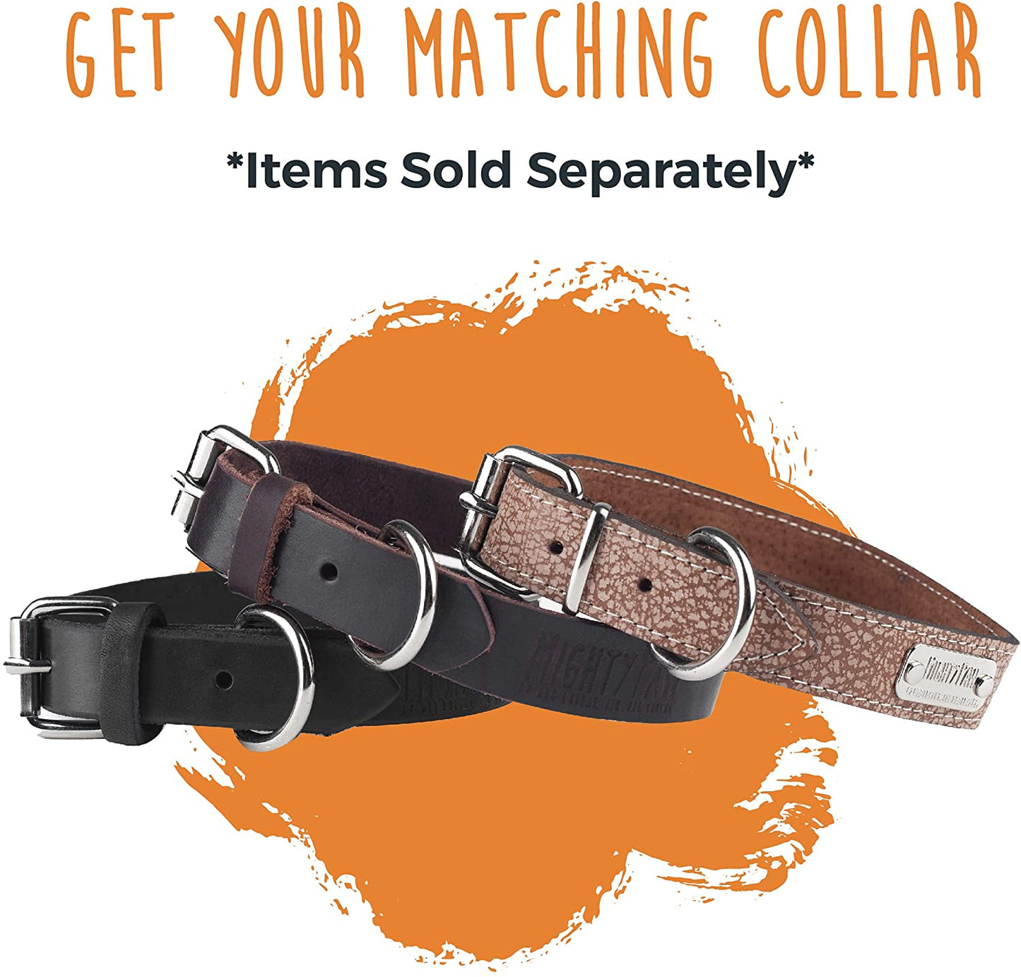 "Unleash Style with the Mighty Paw Leather Dog Leash! 🐾✨ Crafted from genuine distressed leather, this heavy-duty leash is perfect for pups of all sizes. Elevate your walks with a modern touch! 🐶❤️ #DogLovers #PetStyle #MightyPaw"