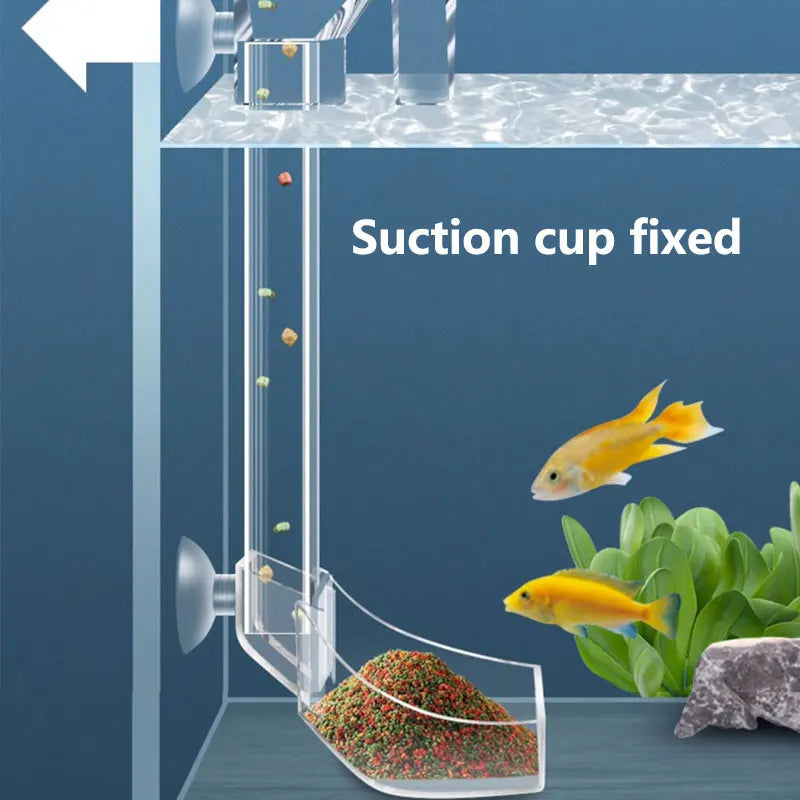 "Say goodbye to messy feeding! 🐠✨ Check out our Transparent Acrylic Feeding Tube - perfect for all your fish tanks! #FishFeeder #AquariumLife"