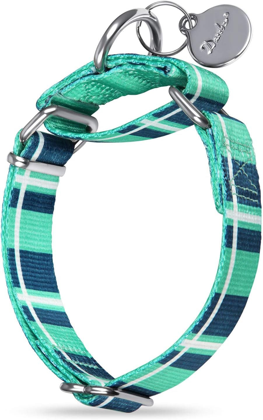 🎨✨ Stylish & Comfy Martingale Dog Collar! 🌈🐾 Perfect for Medium & Large Pups - Soft, No Pull Design with a Gorgeous Blue White Plaid Oil Painting Pattern! 🐶💙 #DogFashion #PetStyle