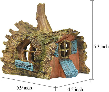 🌊🐟 Transform Your Aquarium! 🐠✨ Check out our Fazhongfa Betta House Hide Cave - the perfect resin ornament for small & medium fish! 🏡💚 #AquariumDecor #BettaLove #FishTankGoals