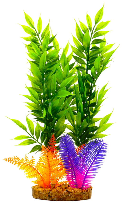 "Transform Your Aquarium with the Vibrant Aqua Culture XL Standing Plant! 🌈🐠 #AquariumDecor #PlantLife"