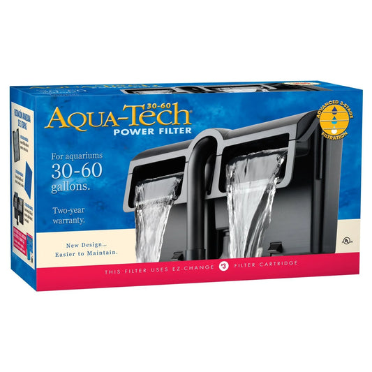 🌊 Keep Your Aquarium Crystal Clear! 🌟 Aqua-Tech Power Filter with 3-Step Filtration for 30-60 Gallons! 🐠💧 #AquariumCare #FishTankEssentials