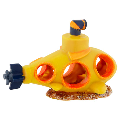 "🌟 Dive into Fun with the Aqua Culture Yellow Submarine! 🐠✨ Glow in the Dark Aquarium Ornament!"