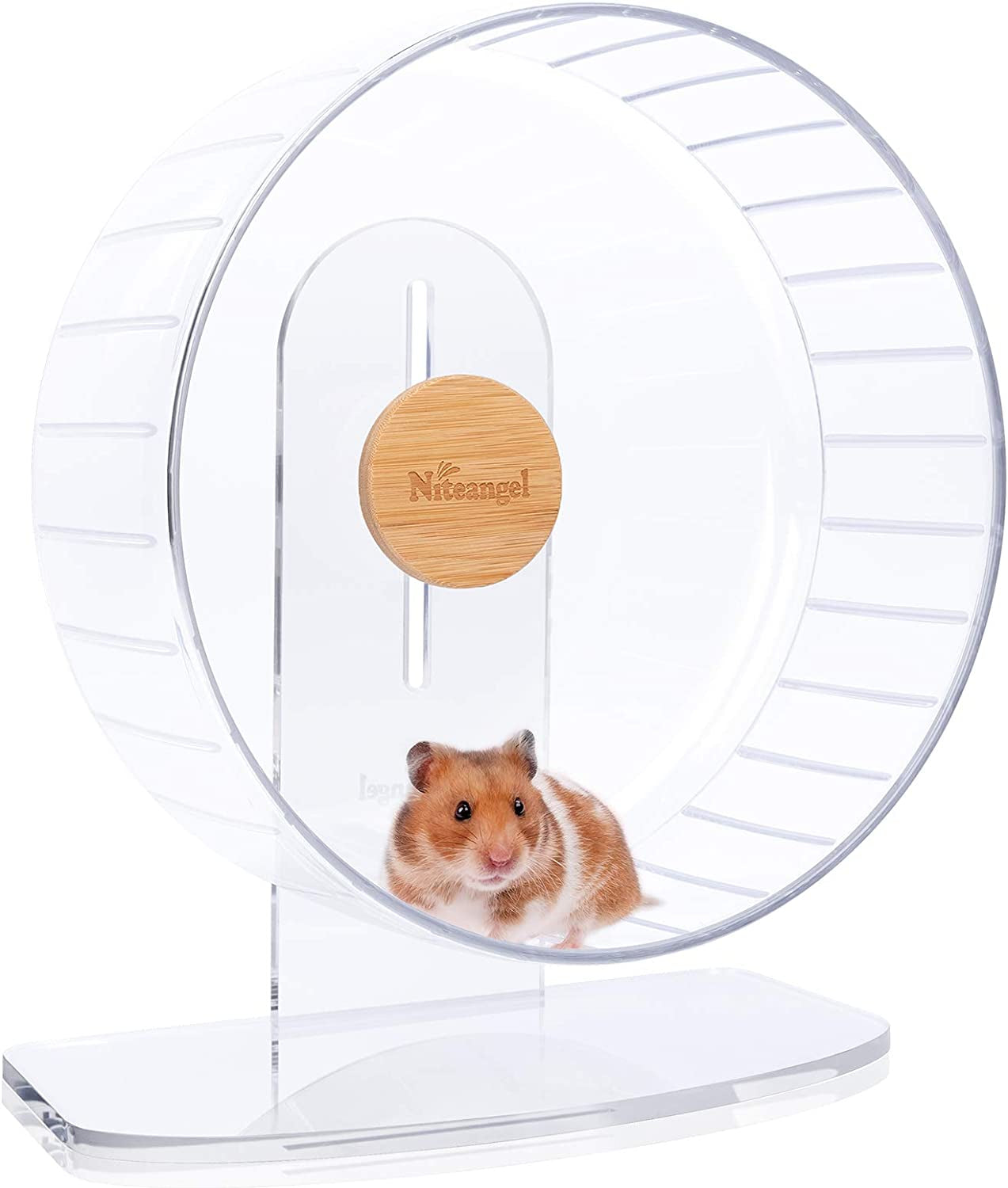 🌟 Keep Your Furry Friend Active! 🌟 Check out the Niteangel Super-Silent Hamster Wheel 🐹💚 Perfect for hamsters, gerbils, and mice! Adjustable stand & ultra-quiet for endless fun! #PetLovers #HamsterLife #SmallAnimalJoy