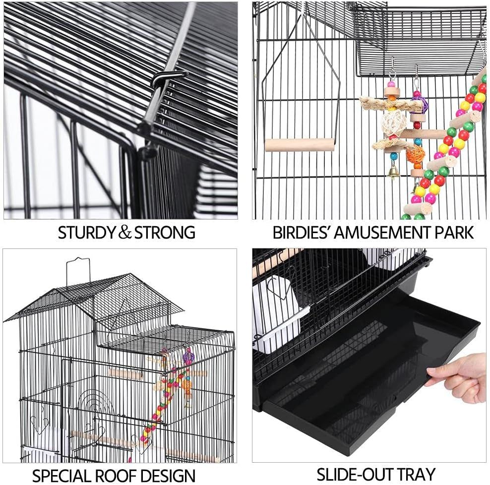 "🏠🐦 Elevate Your Feathered Friend's Home! Check out the Yaheetech 39-Inch Large Flight Parrot Cage - Perfect for Quakers, Cockatiels, and More! 🦜✨ #BirdLovers #PetCage #HappyBirds"