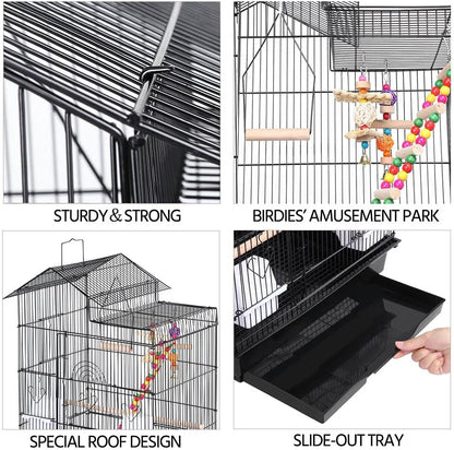 "🏠🐦 Elevate Your Feathered Friend's Home! Check out the Yaheetech 39-Inch Large Flight Parrot Cage - Perfect for Quakers, Cockatiels, and More! 🦜✨ #BirdLovers #PetCage #HappyBirds"