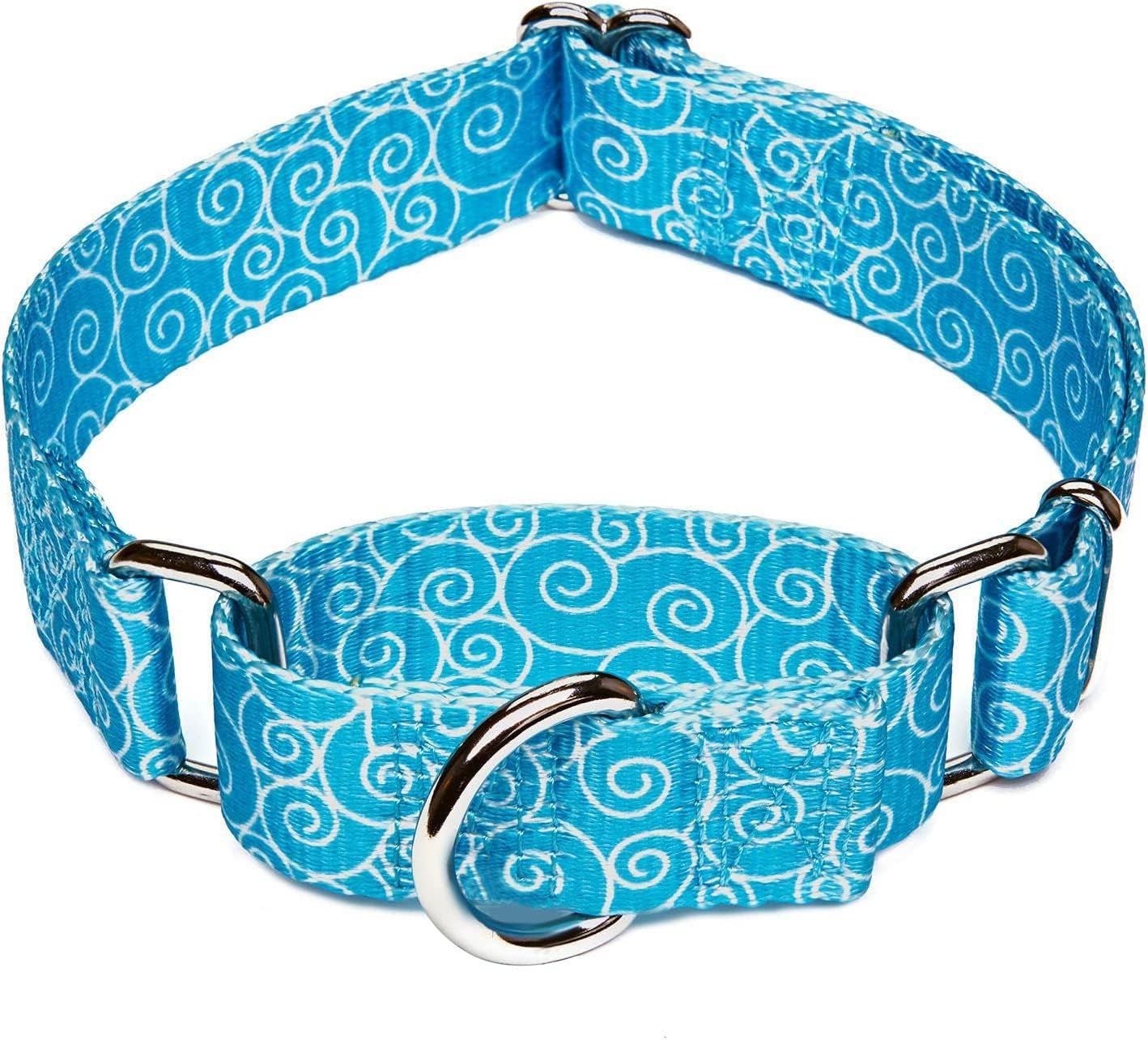 🎨✨ Stylish & Comfy Martingale Dog Collar! 🌈🐾 Perfect for Medium & Large Pups - Soft, No Pull Design with a Gorgeous Blue White Plaid Oil Painting Pattern! 🐶💙 #DogFashion #PetStyle