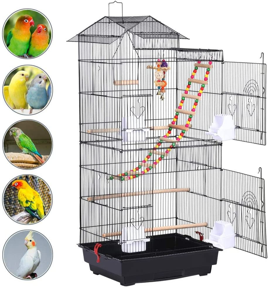 "🏠🐦 Elevate Your Feathered Friend's Home! Check out the Yaheetech 39-Inch Large Flight Parrot Cage - Perfect for Quakers, Cockatiels, and More! 🦜✨ #BirdLovers #PetCage #HappyBirds"