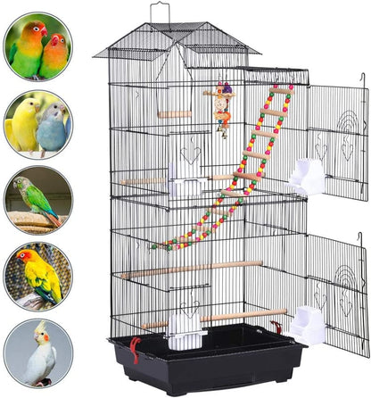 "🏠🐦 Elevate Your Feathered Friend's Home! Check out the Yaheetech 39-Inch Large Flight Parrot Cage - Perfect for Quakers, Cockatiels, and More! 🦜✨ #BirdLovers #PetCage #HappyBirds"