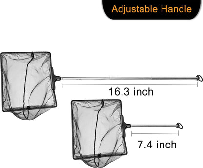 🌊🐟 Upgrade Your Aquarium Game! 🐠✨ Discover our Extendable Stainless Steel Fish Net with Fine Mesh - Perfect for Betta Fish and more! 🐡💧 #AquariumEssentials #FishKeeping