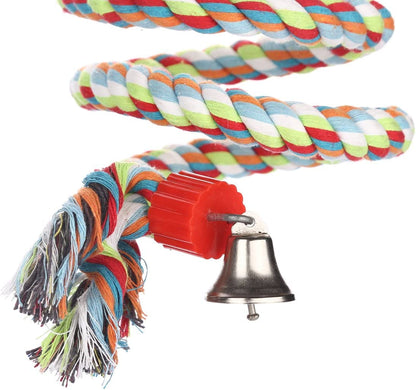 🌟 Elevate Playtime! 🌟 Check out the Jusney 63" Climbing Rope Bungee for your feathered friends! Perfect for large parrots to perch, climb, and have a blast! 🦜💚 #BirdToys #ParrotPlaytime