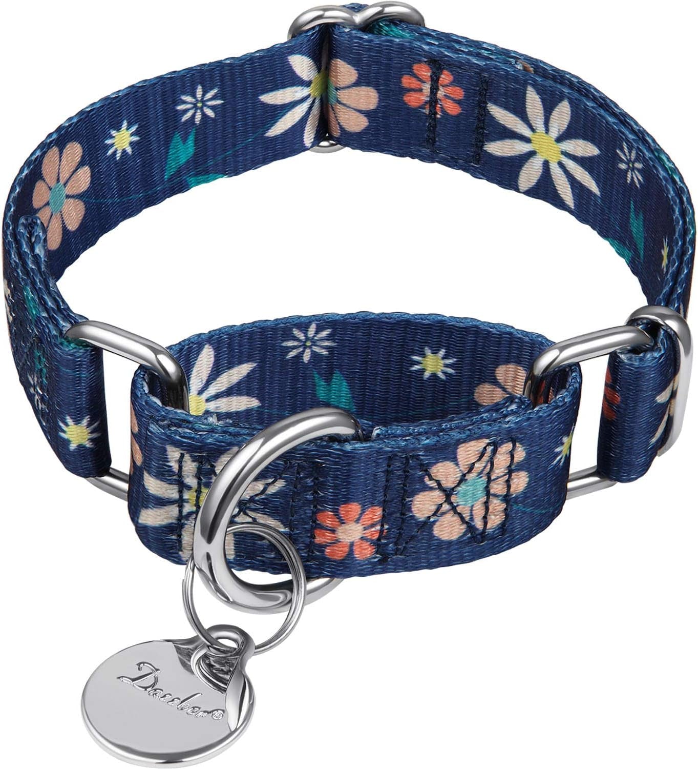 🎨✨ Stylish & Comfy Martingale Dog Collar! 🌈🐾 Perfect for Medium & Large Pups - Soft, No Pull Design with a Gorgeous Blue White Plaid Oil Painting Pattern! 🐶💙 #DogFashion #PetStyle