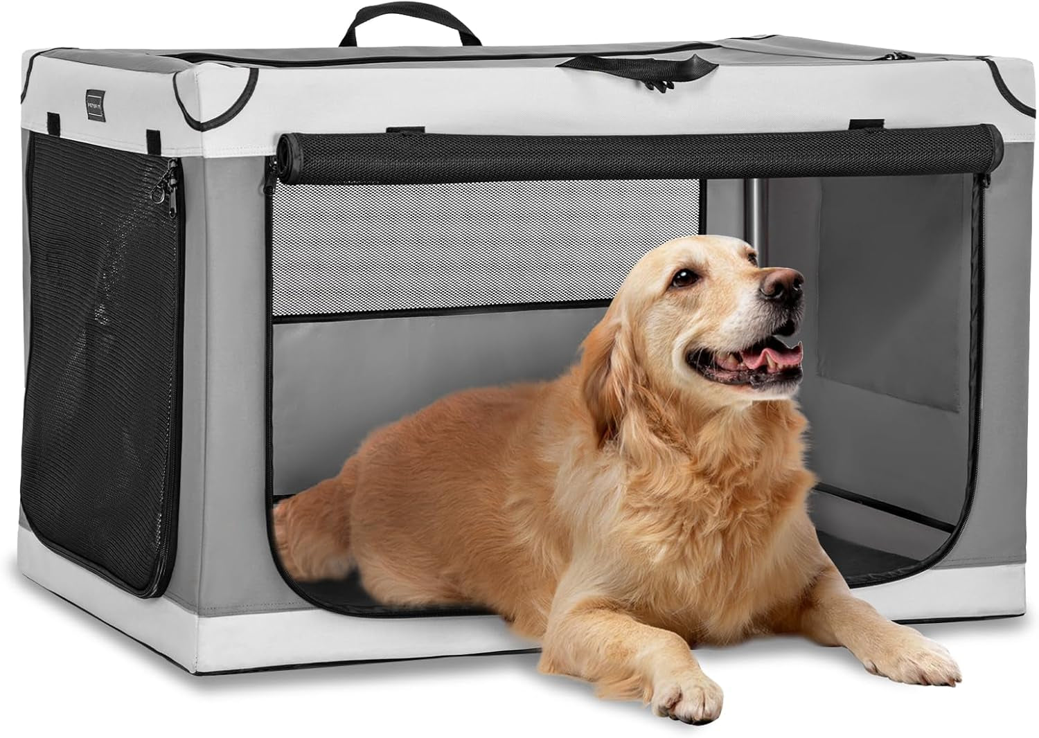 "🐾 Travel in Style with the Petsfit 24" Soft Dog Crate! 🐶✨ Adjustable, Chew-Proof Mesh Windows & Cozy Mat – Perfect for Indoor & Outdoor Adventures! 🏕️🖤 #PetTravel #DogLovers"