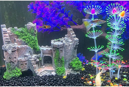 🏰✨ Transform Your Aquarium with Our Stunning Resin Castle Decoration! Perfect Hideout for Betta, Shrimp, and Turtles! 🐠🐢 #AquariumDecor #FishTankAccessories