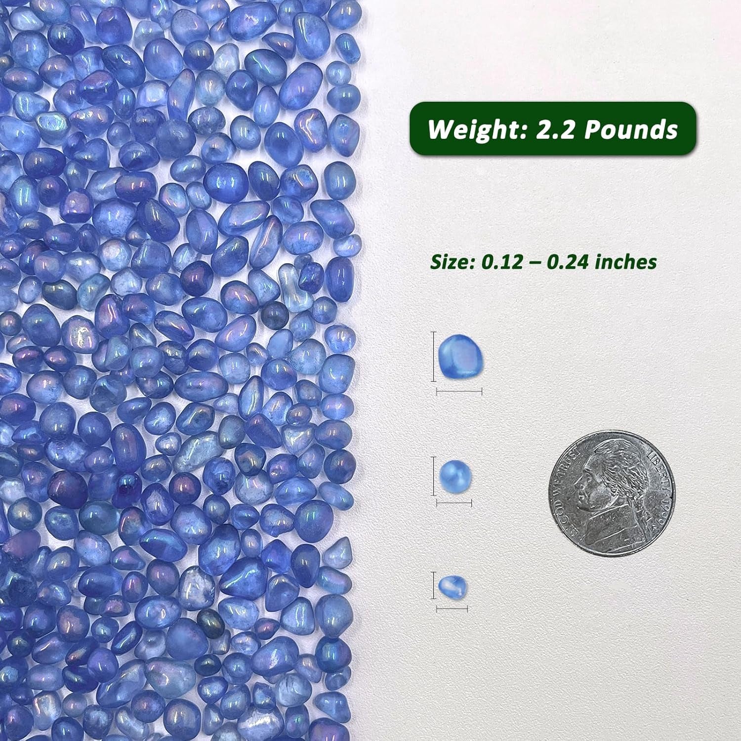 ✨ Transform Your Aquatic Oasis! 🌊 BXI 2.2 Lbs of Vibrant Blue Sea Glass Gravel - Perfect for Fish Tanks, Fairy Gardens, & Potted Plants! 💙 #AquariumDecor #HomeGarden #VaseFiller