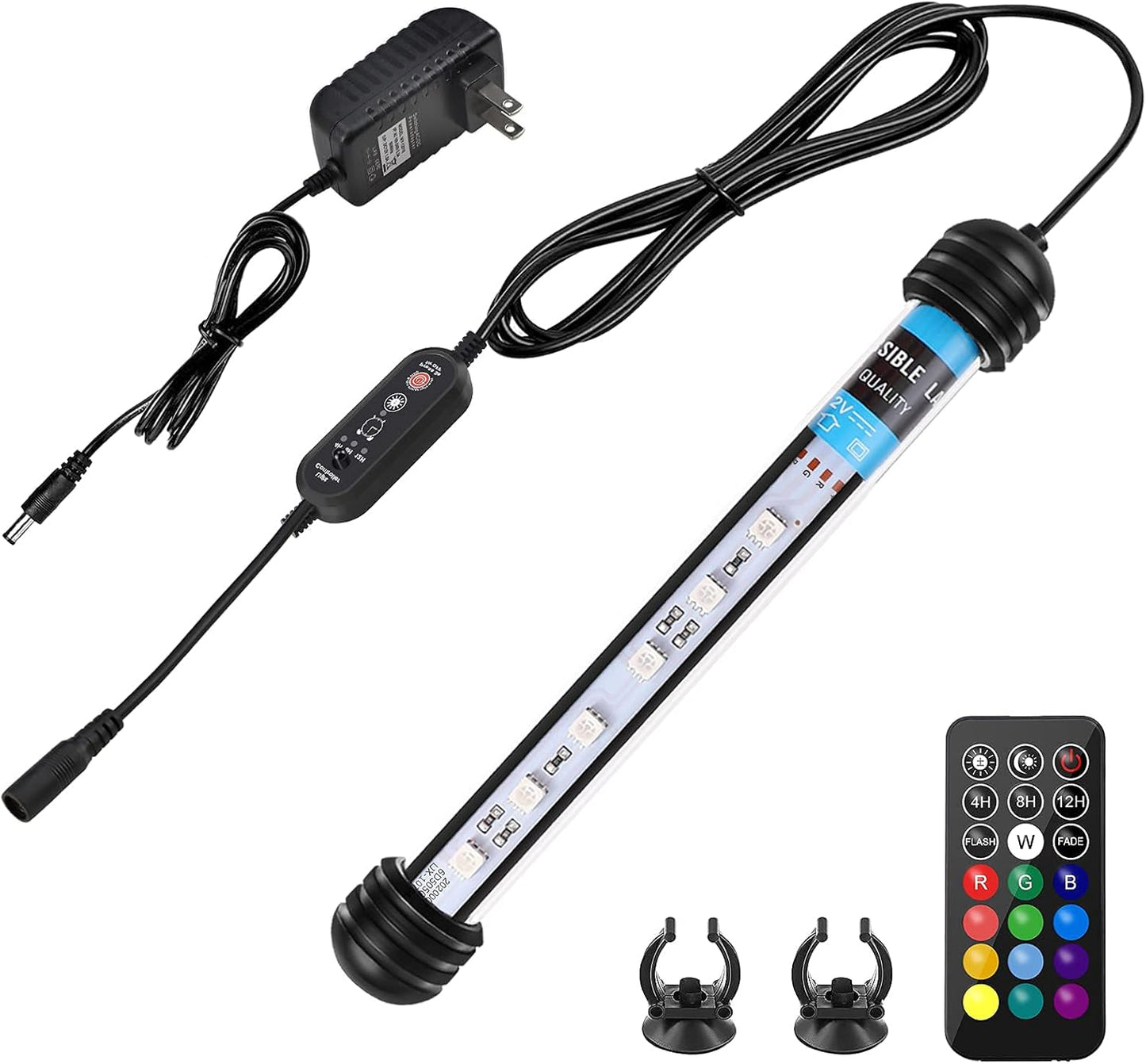 "Transform Your Aquarium with Our 7-Inch Full Spectrum RGB LED Light! 🌈💧 Waterproof & Remote Controlled for Ultimate Convenience! #Aquarium #FishTank #LEDLighting"