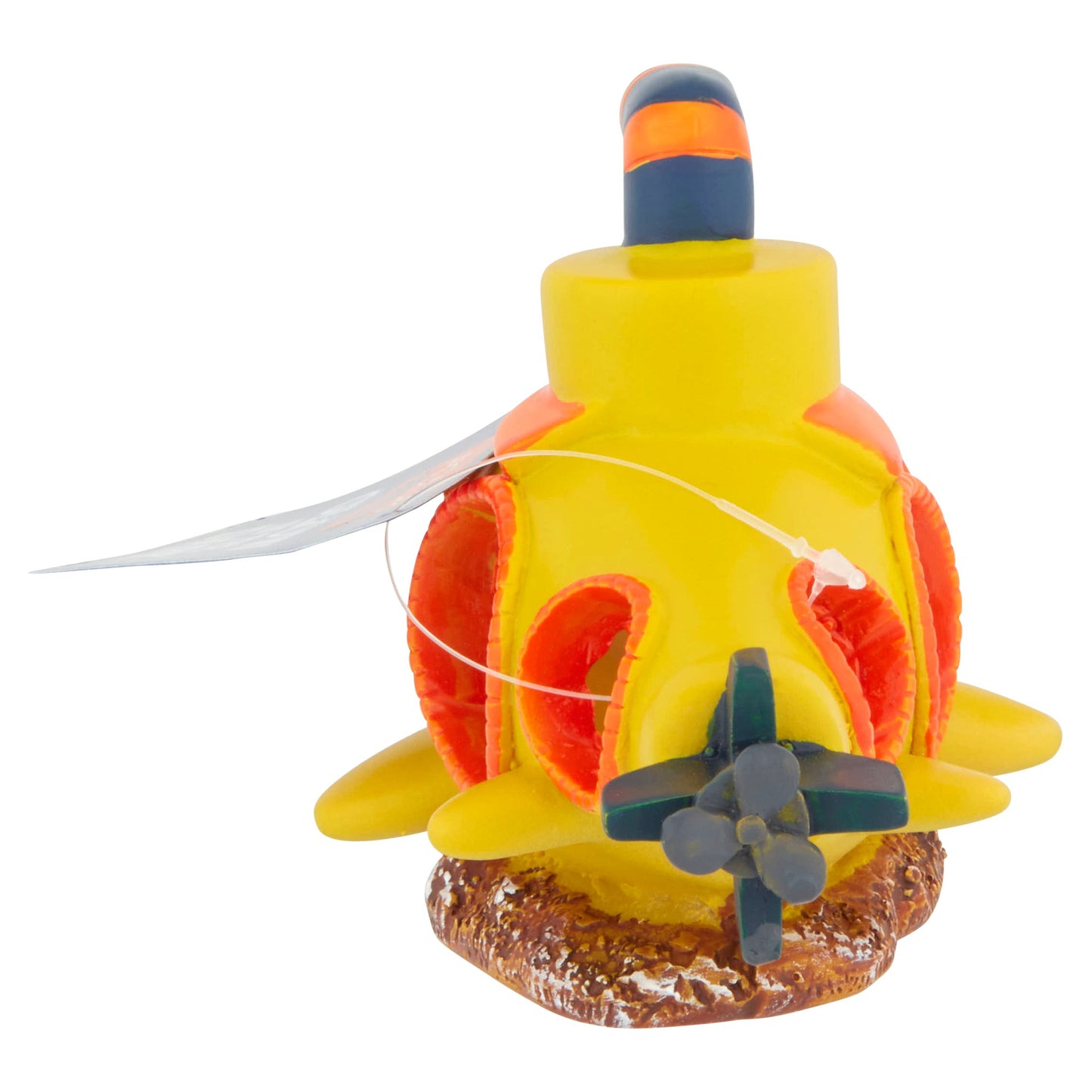 "🌟 Dive into Fun with the Aqua Culture Yellow Submarine! 🐠✨ Glow in the Dark Aquarium Ornament!"