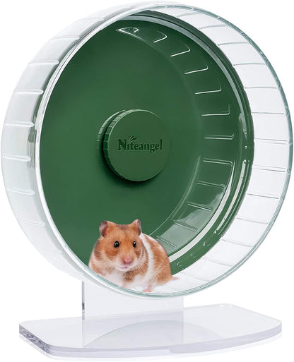 🌟 Keep Your Furry Friend Active! 🌟 Check out the Niteangel Super-Silent Hamster Wheel 🐹💚 Perfect for hamsters, gerbils, and mice! Adjustable stand & ultra-quiet for endless fun! #PetLovers #HamsterLife #SmallAnimalJoy