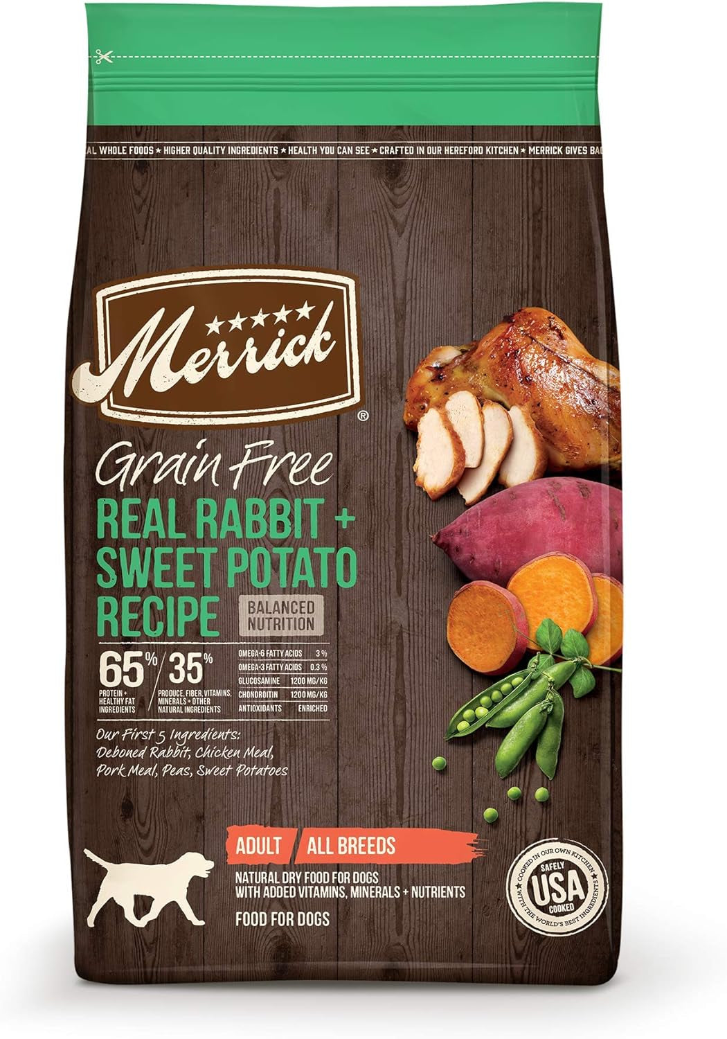 🐾 Give your pup the best with Merrick Premium Grain Free Dog Food! 🐶🥗 Made with real chicken & sweet potato, this wholesome kibble is perfect for your furry friend. 🥳✨ 22 lbs of tail-wagging goodness! #DogFood #GrainFree #HappyPets