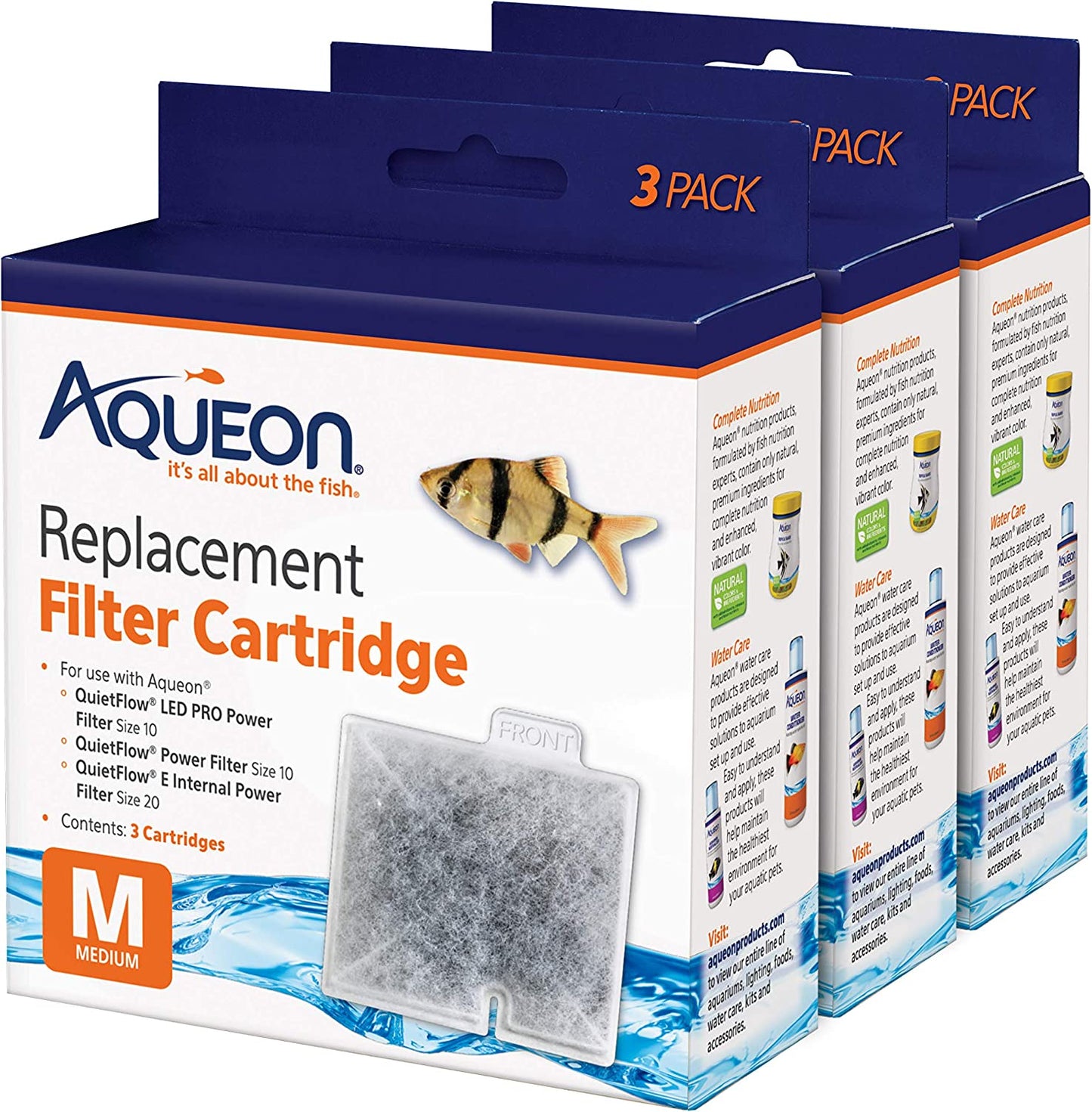 "Keep Your Aquarium Sparkling Clean! 🐠💧 Grab Our 15-Pack Medium Replacement Filter Cartridges for Aqueon Fish Tanks!"