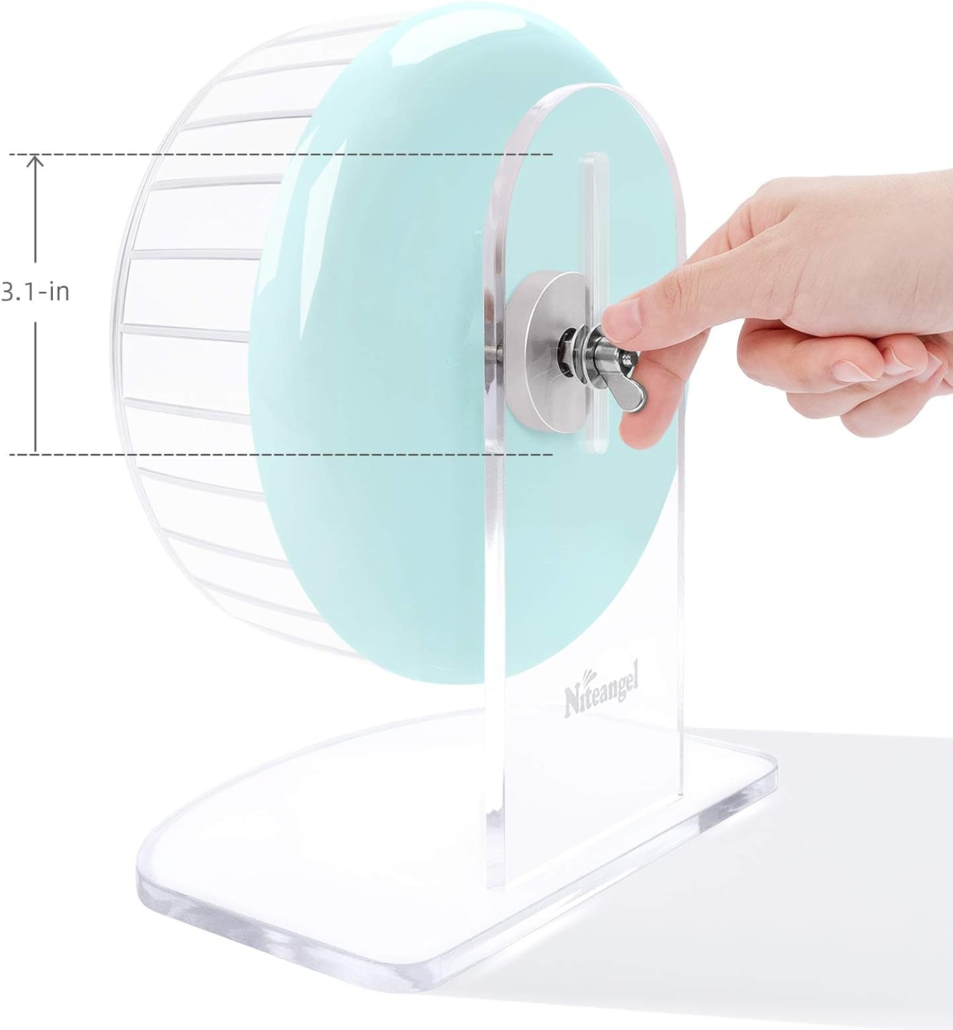 🌟 Keep Your Furry Friend Active! 🌟 Check out the Niteangel Super-Silent Hamster Wheel 🐹💚 Perfect for hamsters, gerbils, and mice! Adjustable stand & ultra-quiet for endless fun! #PetLovers #HamsterLife #SmallAnimalJoy