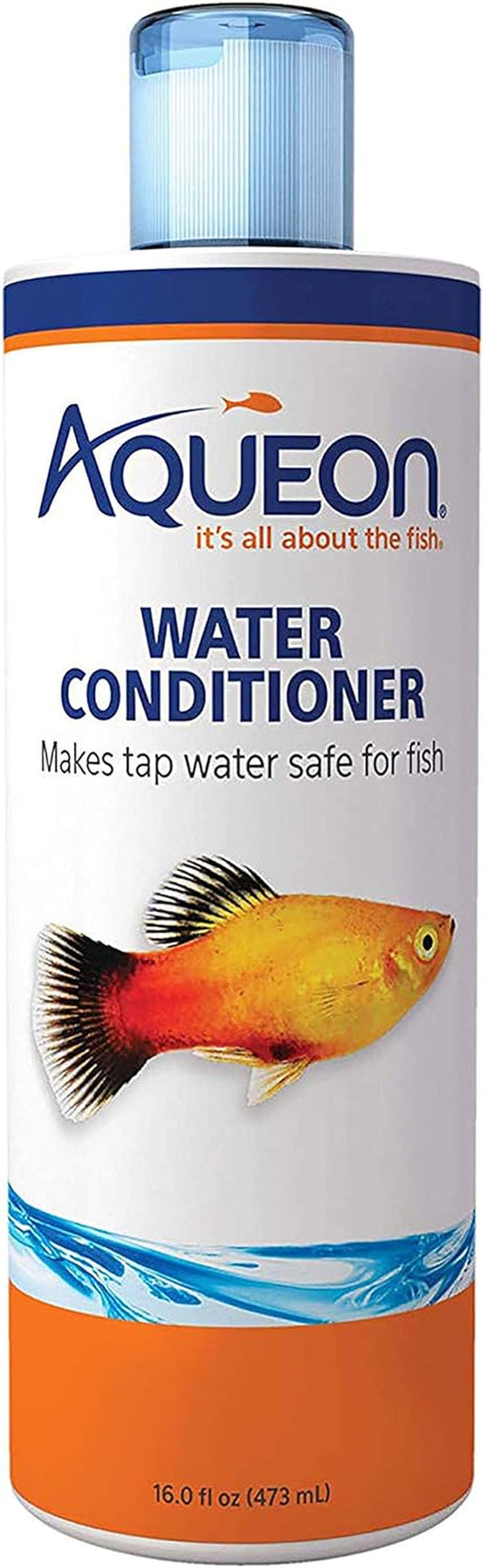 "Keep Your Fish Happy & Healthy! 🌊💧 Aqueon Aquarium Water Conditioner - 16oz Bottle!"