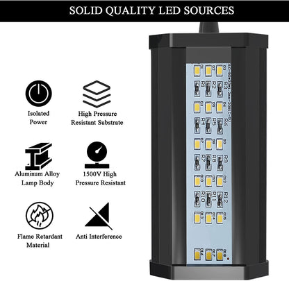 "Transform Your Nano Tank! 🌊✨ Lominie Clip-On Aquarium Light with Timer - Perfect Full Spectrum Coral Glow for Small Saltwater Fish Tanks! 🐠💡"