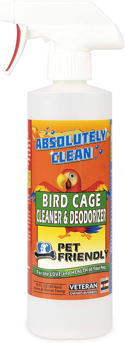 🌟 Say Goodbye to Bird Messes! 🐦✨ Our Amazing Bird Cage Cleaner & Deodorizer is a breeze to use—just spray and wipe! 🌿🇺🇸 Made in the USA, this 16oz pack of 2 makes cleaning quick and easy! 🧼💚 #BirdCare #CleanHome