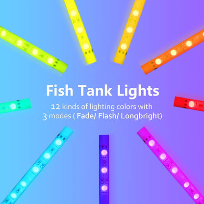 "Transform Your Aquarium with Our 7-Inch Full Spectrum RGB LED Light! 🌈💧 Waterproof & Remote Controlled for Ultimate Convenience! #Aquarium #FishTank #LEDLighting"