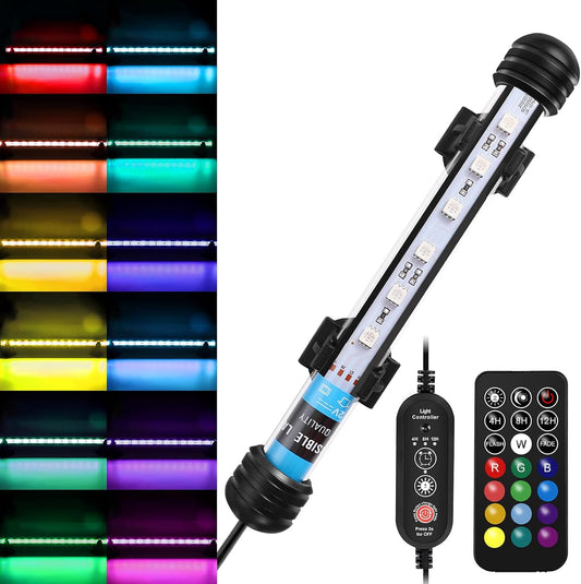 "Transform Your Aquarium with Our 7-Inch Full Spectrum RGB LED Light! 🌈💧 Waterproof & Remote Controlled for Ultimate Convenience! #Aquarium #FishTank #LEDLighting"