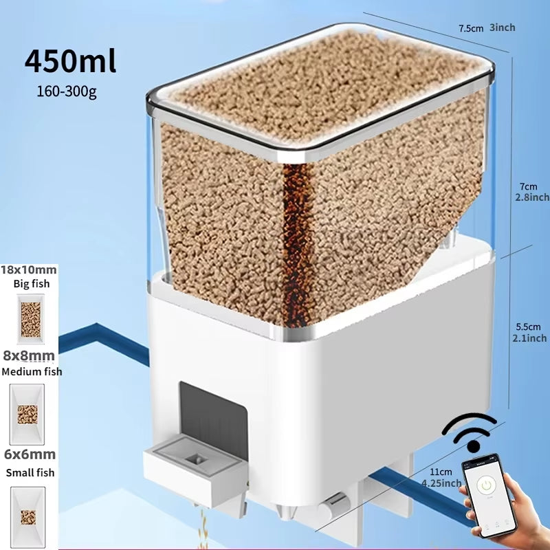 🌊🐟 Upgrade Your Aquarium Game! Meet the Smart 500ml LED Fish Feeder with Timer – The Ultimate Automatic Pet Food Dispenser! 🐠✨ #FishLovers #AquariumEssentials