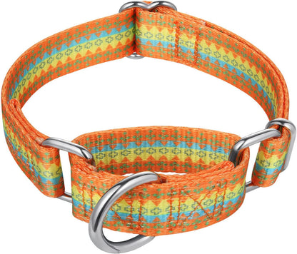 🎨✨ Stylish & Comfy Martingale Dog Collar! 🌈🐾 Perfect for Medium & Large Pups - Soft, No Pull Design with a Gorgeous Blue White Plaid Oil Painting Pattern! 🐶💙 #DogFashion #PetStyle