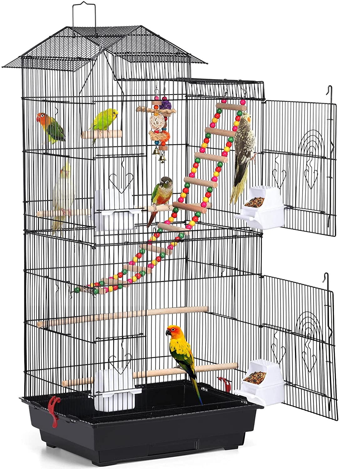 "🏠🐦 Elevate Your Feathered Friend's Home! Check out the Yaheetech 39-Inch Large Flight Parrot Cage - Perfect for Quakers, Cockatiels, and More! 🦜✨ #BirdLovers #PetCage #HappyBirds"