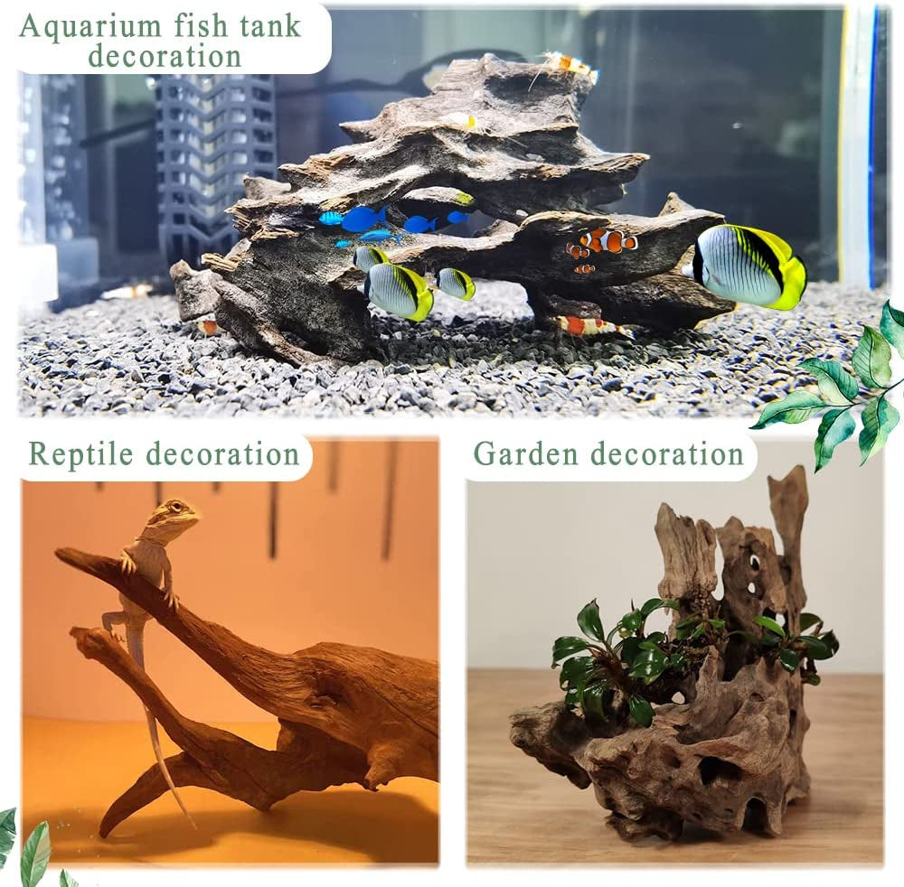 "Transform Your Aquarium with Hamiledyi's Natural Driftwood! 🌊🐠 Perfect for Fish Tanks & Terrariums - Sinkable Reptile Wood Branches for Stunning Decor! 🌿✨"