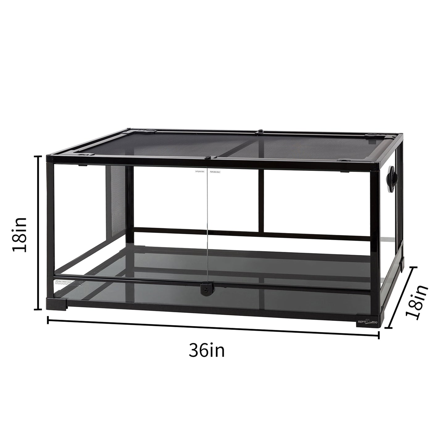 "Transform Your Reptile's Home! 🦎✨ Check out the REPTI-ZOO Glass Terrarium with Double Hinge Door & Screen Ventilation - Perfect Size 36"x18"x18" in Sleek Black! 🖤 #ReptileLovers #Terrarium"