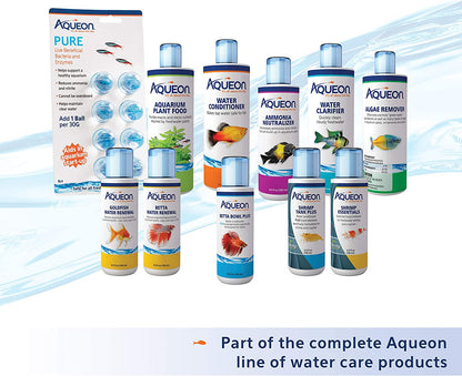 "Keep Your Fish Happy & Healthy! 🌊💧 Aqueon Aquarium Water Conditioner - 16oz Bottle!"