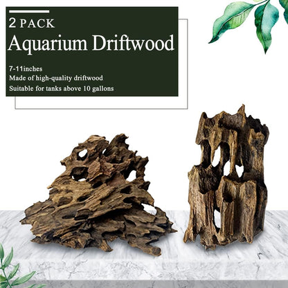 "Transform Your Aquarium with Hamiledyi's Natural Driftwood! 🌊🐠 Perfect for Fish Tanks & Terrariums - Sinkable Reptile Wood Branches for Stunning Decor! 🌿✨"