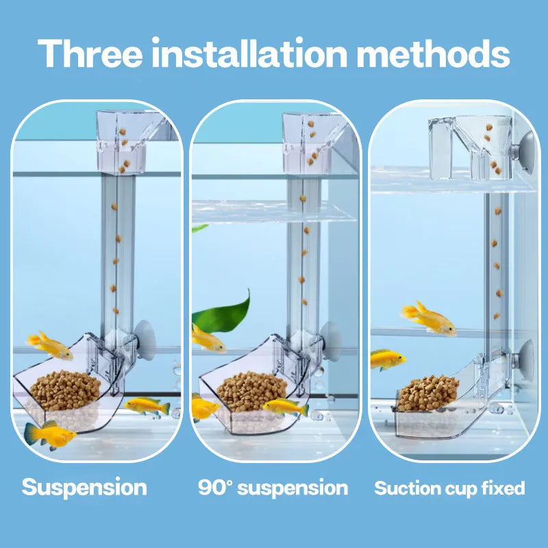 "Say goodbye to messy feeding! 🐠✨ Check out our Transparent Acrylic Feeding Tube - perfect for all your fish tanks! #FishFeeder #AquariumLife"