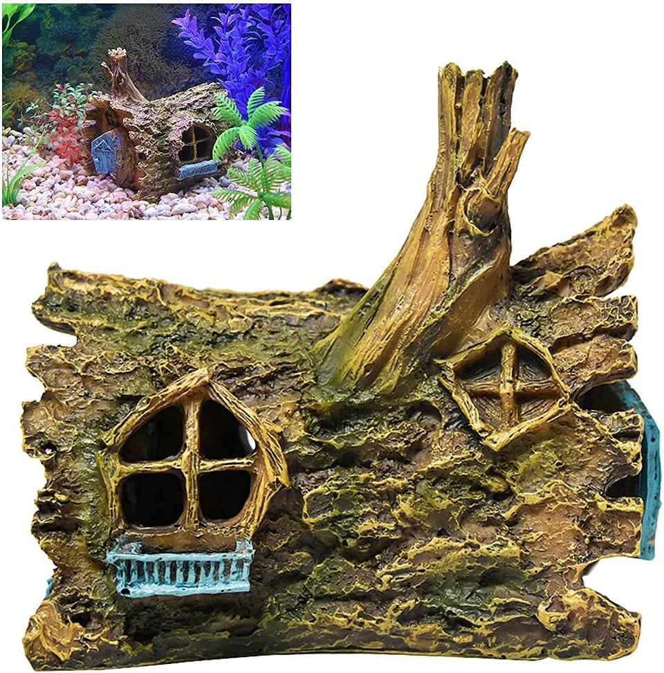 🌊🐟 Transform Your Aquarium! 🐠✨ Check out our Fazhongfa Betta House Hide Cave - the perfect resin ornament for small & medium fish! 🏡💚 #AquariumDecor #BettaLove #FishTankGoals