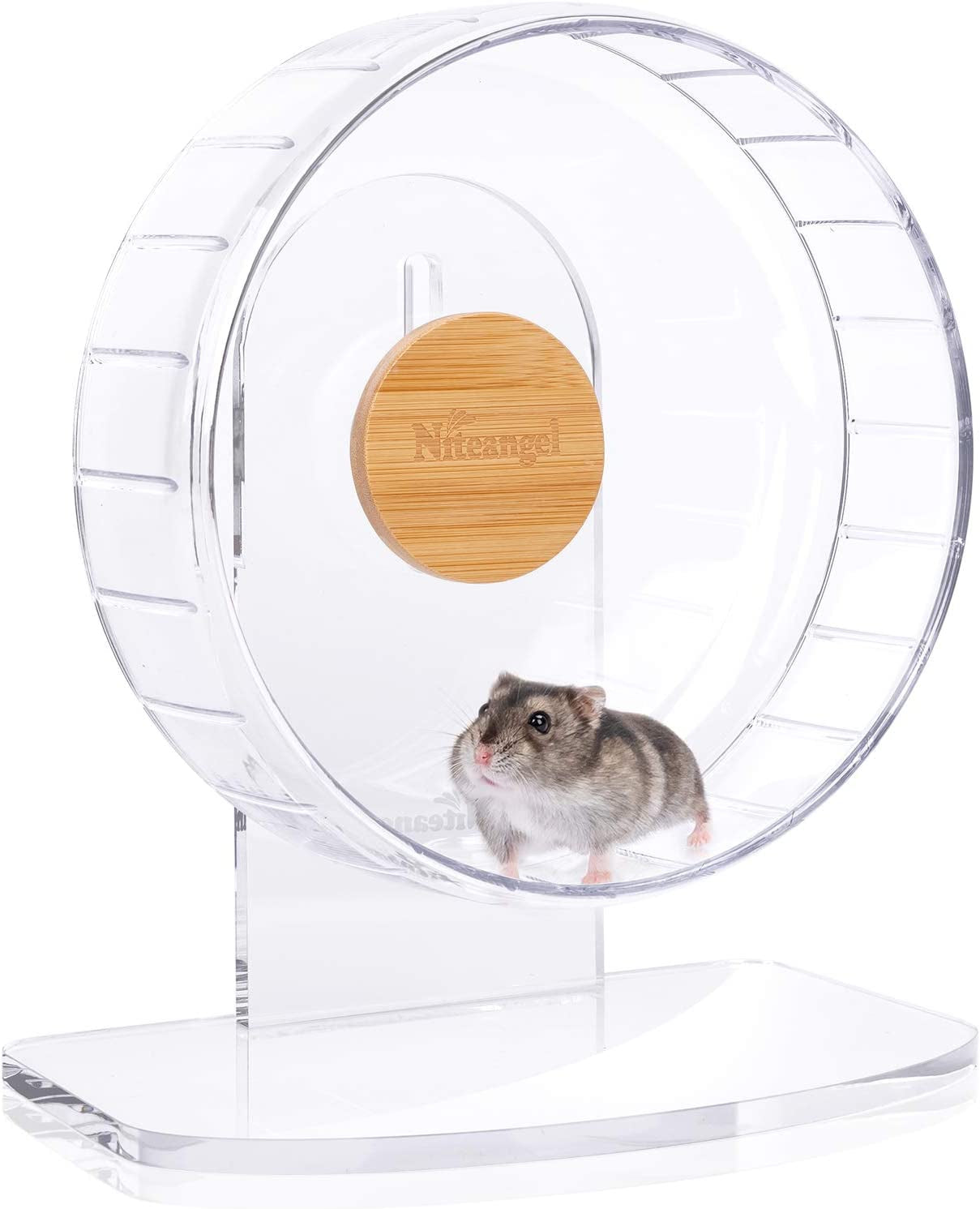 🌟 Keep Your Furry Friend Active! 🌟 Check out the Niteangel Super-Silent Hamster Wheel 🐹💚 Perfect for hamsters, gerbils, and mice! Adjustable stand & ultra-quiet for endless fun! #PetLovers #HamsterLife #SmallAnimalJoy